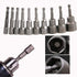 Utoolmart 1/4" Quick-Change Hex Shank Nut Setter Driver Drill Bit, 150mm Length, Metric No-magnetic, 1 Pcs