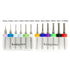 End Mill Sets Tungsten Steel CNC Router Burrs - 12 Bits for PCB Circuit Board, Plastic, Wood, Copper
