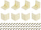 uxcell 8Pcs 90 Degree Plastic Corner Braces, 27x28x27mm Nylon Shelf Right Angle