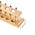uxcell Wooden Test Tube Holder Rack for 16-20mm Centrifuge Tubes, 6 Wells, 6 Pins, 2Pcs