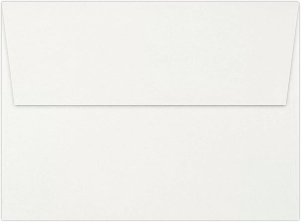 LUX Paper A7 Invitation Envelopes, 5 1/4" x 7 1/4", 60lb Bright White, Peel & Press, 50 Pack (4880-WPP-50)