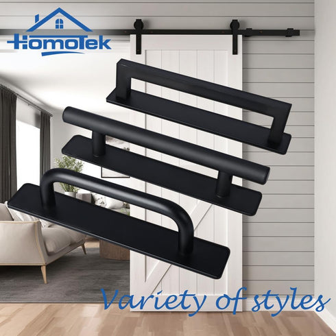 HOMOTEK 4 Pack Self-Adhesive Sliding Closet Door Handles, Instant Self-Stick Cabinet Drawer Handles, Stick-On Kitchen
