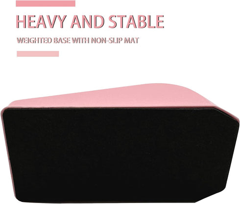Cute Desktop Office Tape Dispenser, Antiskid Base Design for Home & School (Macaron Pink)