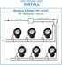 6W LED Shielded Well Light Outdoor, Low Voltage Anti-Glare In-Ground Landscape Lights, Warm White