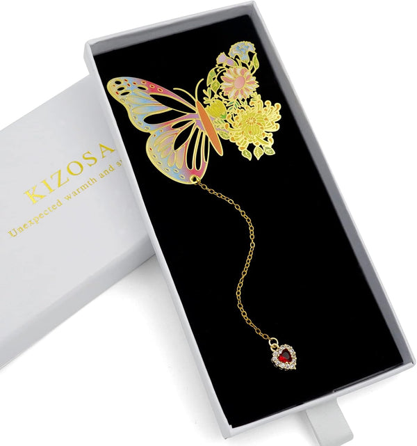 Butterfly Bookmarks for Women, Cute Funny Metal Book Markers, Unique Gifts for Book Lovers and Teachers