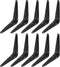 verkelly 10 Pcs Shelf Brackets, 4 x 5 Inch Black Heavy Duty Metal
