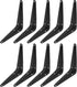 verkelly 10 Pcs Shelf Brackets, 4 x 5 Inch Black Heavy Duty Metal
