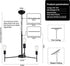 3 E26 Modern Farmhouse Chandelier Light Black Chandeliers for Dining Room Light Fixture, Round Iron Candle Chandelier
