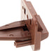 5 Sets PRETYZOOM Center Mount Drawer Slide Tracks with Rollers Brown Replacement Glide Kit for Nightstand and Dresser