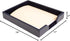DACASSO Bonded Leather Desktop Letter Tray, Luxury Paper Organizer for Desk, Office Organization & Executive Decor,