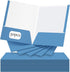 Jutom 50 Pcs 2 Pocket Glossy Laminated Paper Folders, Letter Size Presentation Folder with Pockets for Office Supplies