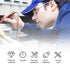 Fielect Voltage Tester Screwdriver Pen Light, AC 100-500V Circuit Tester with Dual Head Slot