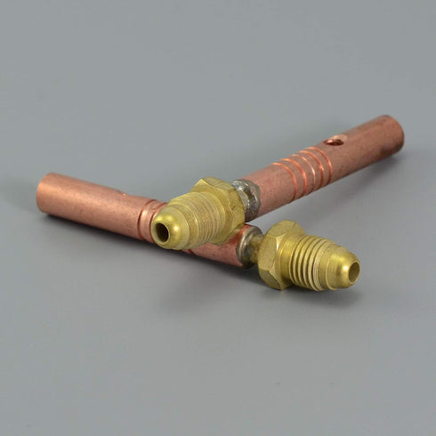 57Y10 3/8-24 9 17 24 Pack 2 RIVERWELD TIG Torch Front Current Nipple Connector Fitting Accessories of Gas & Power Cable