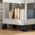 Cyrank 2-Tier 2 Utility Rolling Cart, Layers Rolling Cart Storage