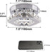 Mini Chandelier Crystal LED Ceiling Light Fixture Modern Pendant Lamp Semi Flush Mount Crystal Ceiling Lighting