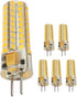 GY6.35 LED, 5 Pack, 5W Bi-pin Base, 12V AC/DC, 2700K Warm White, LED Landscape Light Bulbs, 50W Replacement