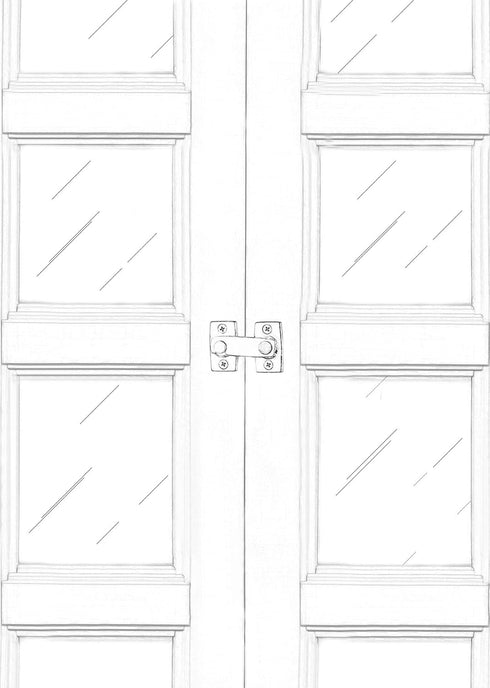 7/8" 2-3/32", 2 Pack, QCAA Solid Brass Shutter Bar/Door Latch, x Satin Chrome, Made in Taiwan