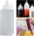 Commercial 800ml Condiment Bottle Ketchup Bottle Leakproof with Lid Ketchup Honey Dispenser for Kitchens Mustard BBQ