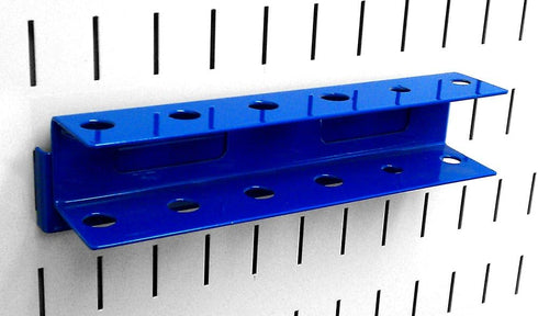 Wall Control Pegboard Screwdriver Holder Bracket, Slotted Metal Pegboard Accessory, Blue