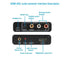 Wilxisum RCA+Optical+3.5mm+Coaxial HDMI Arc Audio Extractor, ARC to Converter/Adapter, Suitable for Connecting TV'S