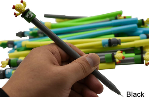 Maydahui 40PCS Cactus Gel Pen, Cute Cartoon Potted Plant Pens with Black Ink for School Home Office