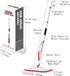 Mops for Floor Cleaning - Wet Spray Mop with 14 oz Refillable Bottle and 2 Washable Microfiber Pads for Home Use