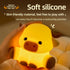 Znpum Dimmable Highland Cow Night Light, Huggwaii Squishy Silicone Lamp for Kids - Touch Sensor Cute Animal Lamp, Soft