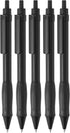 Kaco KEYBO Gel Ink Pens, Black, 5 Pieces, 0.5mm Fine Point Aesthetic Pens for School Office Supplies Stationery