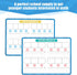 Phonemic Awareness Double Sided Dry Erase Board 9" x 12" Small Whiteboard for Speech Games, Preschool, Kindergarten