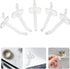 50pcs 5cm WOONEKY Plastic Pegboard Hooks Small Pegboard Organizer Hooks for Tool Storage Garage Wall Hanging Workbench