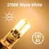 YUIIP G4 LED Bulb, 2W, 12V JC G4 Bi Pin, 20W Halogen Replacement, Warm White 2700K, 10 Pack