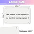 White 2Pack Magnetic Board, 17.5" x 11.4" Bulletin Board for Displaying Notes, Photos, with Dual Lock Tape and Screws