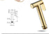 IJPDXOLBQ Set ToiletSprayer Golden Circle HandheldSprayer -Premium Pressure-Free Spray Gun Blackwater Shattaf Baby