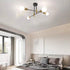 4 Modern Sputnik Chandelier Ceiling Light Lights, Creative Semi Flush Mount Ceiling Light for Bedroom, Living Room