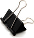 Large Black Binder Clips 1.6-Inch (24 Pack) - Big Paper Clamps for Office Supplies, 1.6-Inch/41mm Width, 0.7-Inch/18mm