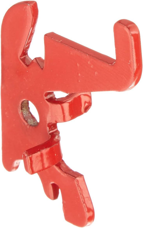 Wall Control Standard Slotted Hook Pack - Slotted Metal Pegboard Hooks for Tool Board - Red