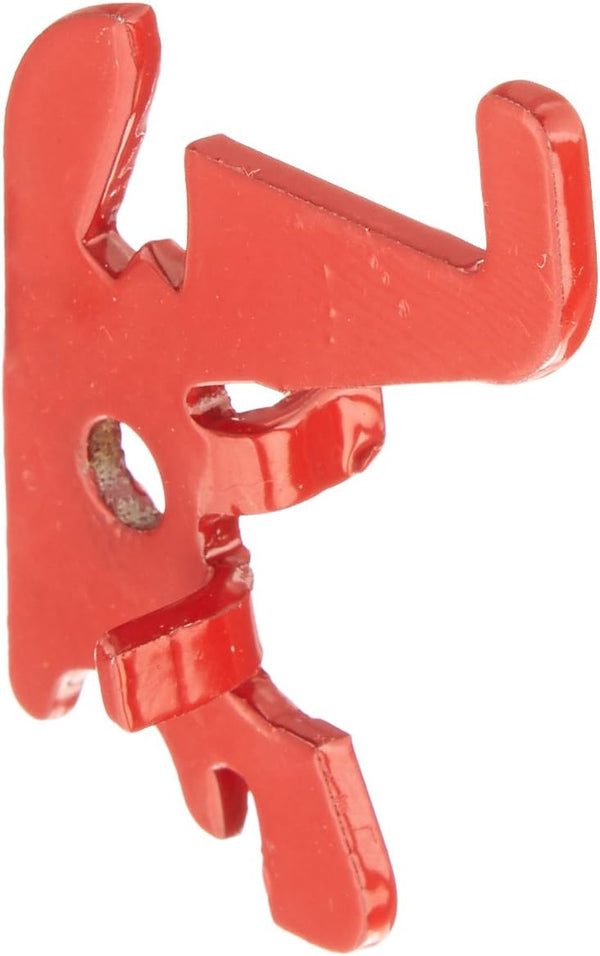 Wall Control Standard Slotted Hook Pack - Slotted Metal Pegboard Hooks for Tool Board - Red