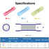 200pcs PA66 Nylon 22-10 AWG Wire Connectors Electrical Crimp Butt Connector Fully Insulated Splice Wire Terminals
