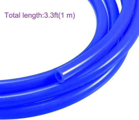 DMiotech 1/4"(6mm) ID 3/8"(10mm) OD 3.3 Feet Silicone Tube, Blue Industrial Tubing for Water Air Pump
