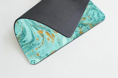 Marble Mousepad, Glitter Mousepad, Desk Decor, Office Accessories, Modern Mouse Pad, Personalized Rectangle Mousepad,