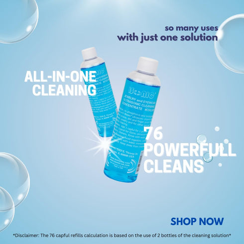 (8 oz, 2-Pack) iSonic Ultrasonic Jewelry & Eyewear Cleaning Solution Concentrate fl - Professional Cleaner