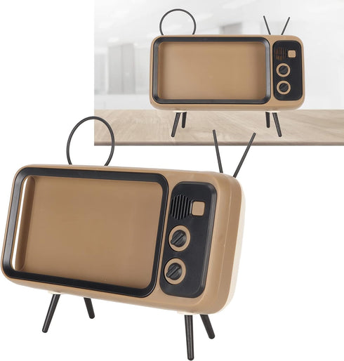 Pssopp 2Pcs Phone Holder for Desk, TV Speaker Phone Holder Decorative Mobile Phone Stand Retro Phone Stand for Home
