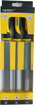 3-Piece Wood Rasp File Set, 8" Includes Flat/Half-Round/Round for Woodworking & Sharpening Wood