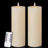 volnyus Flameless Candles Set of 2 (3x9 inch) Flickering LED Wax Candles