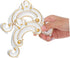 Veemoon 2pcs Decorative Peel and Stick Corner Onlays for Furniture and Walls Self-Adhesive PVC Appliques for Cabinets