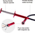 24'' Bendable Flexible Magnetic Pickup Tool, Four Claw Grabber Tool, Accurate Pick Up In Narrow Space for Engine