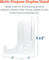 Clear Acrylic Easel - 6” Display Stand for Picture Frames, Plaques, Ceramic Tiles, Plates, and More