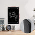 Black Glass Dry Erase Whiteboard, 8" x 12" Frameless Board for Home, School, Office - Black Surface (Glass BB-BK-2030)
