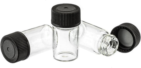 SE Glass Vials with 1" x 9/16" Diameter (Pack of 144)