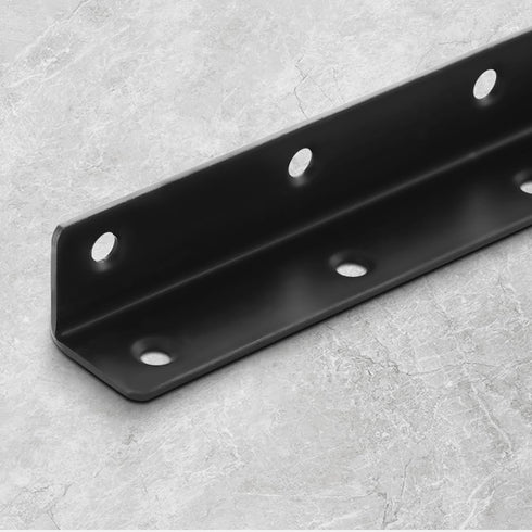 MINGFANITY 4PCS Bracket,16.7'' 1'' 2mm, L Brackets, Corner Brace Angle , Superior Stainless Steel x M, Thickness Wood